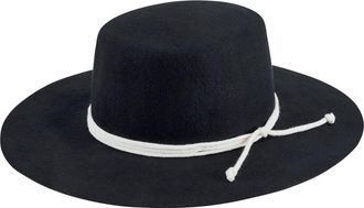 San Diego Hat Company Wool Felt Wide Brim Boater Hat in Black at Nordstrom Rack