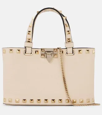 ハンドバッグ Valentino Garavani White Polymeric Material And Leather Larg Valentino Garavani White Designer Handbags and Purses