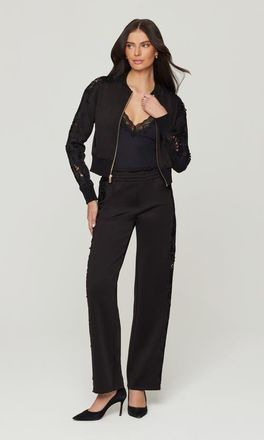 Generation Love Kensley Lace Combo Pants in Black at Nordstrom, Size X-Large 31