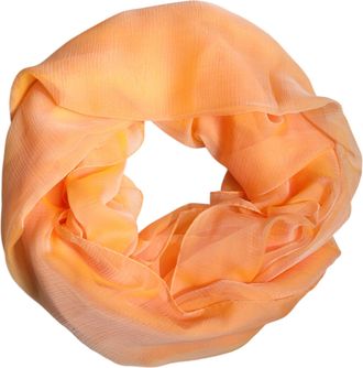 Dolce & Gabbana Womens Silk Rectangle Wrap Shawl Orange