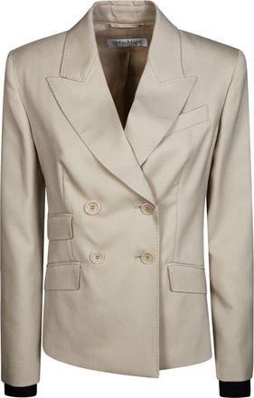 Max Mara Mxsplacido Giacca DP Sancrata - Dames - Blazers - Beige - S - Jassen