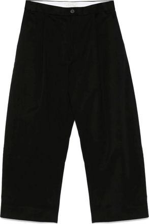 STUDIO NICHOLSON Broeken, Heren, Zwart, XL, Zwarte Knooprits Riem Broek