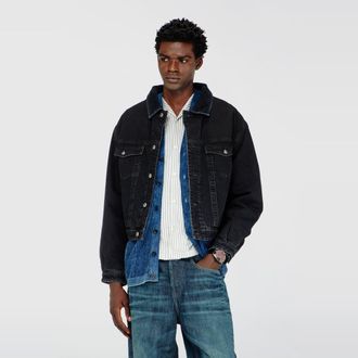 Diesel Padded trucker jacket in denim - Denim Jackets - Unisex - Black