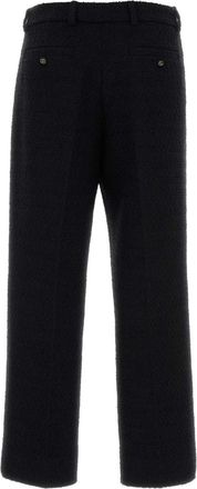 Gucci Womens Boucle Trousers Black Wool Polyamidemother Pearl