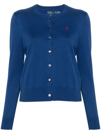 Polo Ralph Lauren Cardigan Polo Pony girocollo - Blu