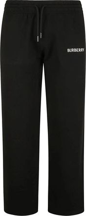 Burberry Straight-leg joggingbroek - Dames - Sweatpants - Zwart - M - Katoen - Broeken