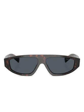 Prada Occhiali da sole geometrici - Marrone