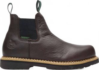 Georgia Boot Mens High Romeo Waterproof Steel Toe Boot In Brown