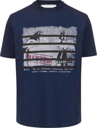 Iceberg Looney Tunes T-Shirt - Heren - T-shirts - Blauw - M - Katoen - Tops