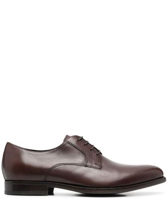 Geox Hampstead lace-up derby shoes - men - Calf Leather/Calf Leather/Rubber - 43 - Brown
