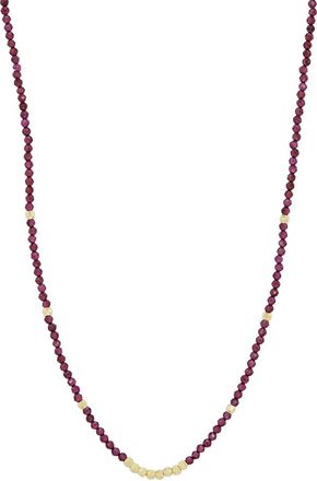 Savvy Cie Jewels 18K Plated Cz Beads Necklace