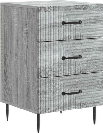 vidaXL Armario De Noche Con Caj&oacute;n Gris Sonoma 43 X 41 X 66,5 Cm Vidaxl