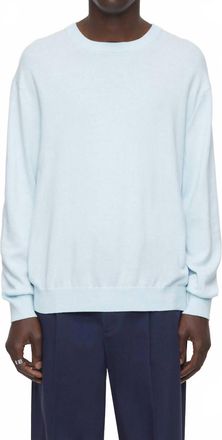 Closed Mens Jumper Top In Glint Blue