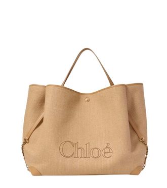 Chlo&eacute; Beige Clover Large Tote