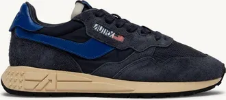 Autry REELWIND LOW SNEAKERS IN SPACE BLUE AND LAPIS BLUE NYLON AND SUEDE