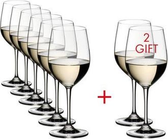 Riedel Vinum Viognier/Chardonnay Glass Set, Buy 6 Get 8 in Clear at Nordstrom