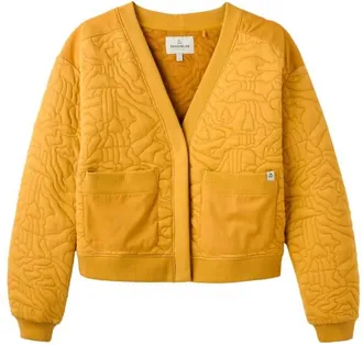 Passenger Seagrass Organic Cotton Quilted Cardigan Cardigan f&uuml;r Damen | orange