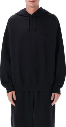 Yohji Yamamoto Oversized Brushed Cotton Fleece Hoodie
