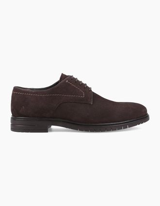Hush Puppies Mens Hush Puppies STERLING SUEDE SHOE Mens Loafer Shoes Chocolate - Brown - Size: 11