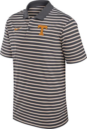 Nike Tennessee Volunteers Primetime Victory Striped Nike Mens Dri-FIT College Polo in Grey | 02LX0BCIUTN-QX7