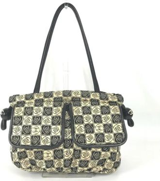 Chanel Pre-owned Canvas chanel-bags - Dames - Vintage Schoudertas - Wit - ONE Size - Vintage