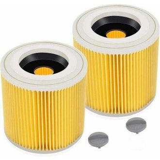 OEM Paquete De 2 Filtros De Cartucho Starlight - Para Wd3 Premium Wd2 Wd3 Wd3p Wd3 Mv2 Mv3 - Filtro Wd3 - Filtro De Repuesto Para Aspiradora Krcher 6.414-
