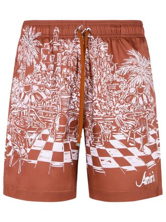 Amiri terracotta polyester badpak