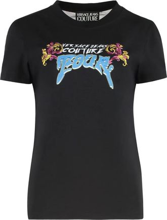 Versace Jeans Couture T-shirt con stampa - Nero