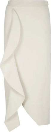 Alexander McQueen Rokken, Dames, Wit, M, Midi Rok