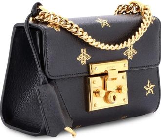 Gucci Padlock Printed Leather Small shoulder bag - Nero