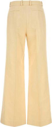 Chlo&eacute; Womens Pa15 Trouser Beige Hemp Virgin Wool