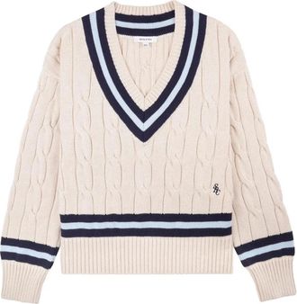 Sporty & Rich Maglione a lavorazione intrecciata - Toni neutri