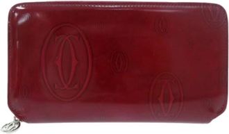 Cartier Pre-owned Wallets, female, Red, Size: ONE SIZE Pre-owned Vintage Long Wallet (bi-fold)