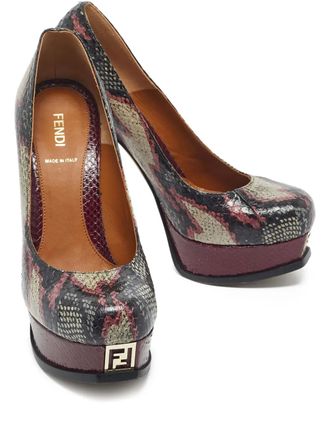 Fendi Fendista leather pumps - Black