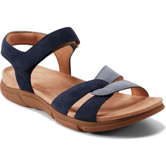Easy Spirit Marian Ankle Strap Sandal in Dark Blue at Nordstrom, Size 8.5