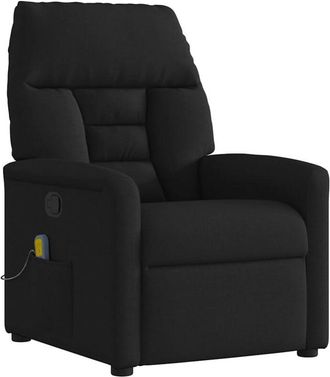 vidaXL Sill&oacute;n Reclinable De Masaje De Tela Negro Vidaxl