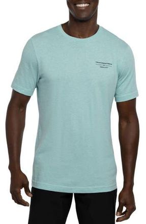 Travis Mathew Fun to be Had Logo Graphic Tee in Heather Turquoise at Nordstrom Rack, Size Medium