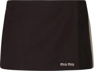 Miu Miu Korte Rokken - Dames - Korte rokken - Bruin - S - Rokken