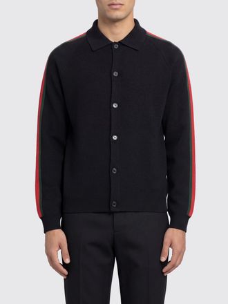 Gucci Cardigan a polo di lana Web Gucci