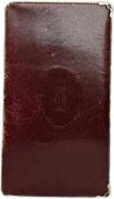 Cartier Pre-owned Wallets, female, Red, Size: ONE SIZE Pre-owned Vintage Leather Wallet