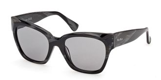 Max Mara MM0204 63A Womens Sunglasses Black Size 54