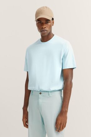 Bugatti T-Shirt BUGATTI, Herren, Gr. XXL, 510, mint, 100% Baumwolle, unifarben, normal, Rundhals, gerader Abschluss, Shirts T-Shirt, mit Rundhals