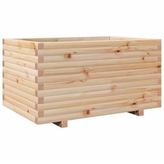 vidaXL Jardinera Madera Maciza De Pino 90x60x49,5 Cm Vidaxl
