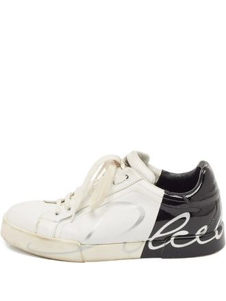 Dolce & Gabbana leather sneakers - White