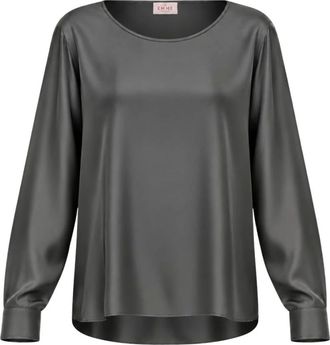 Marella Emmcursore Blouse - Blouses & Shirts - Mujer - Gris - 2XS