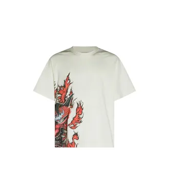 Yohji Yamamoto Graphic-print Raglan-sleeve T-shirt