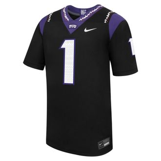 Nike TCU Nike Mens College Untouchable Game Jersey in Black | P31811J516TCUN-BLK