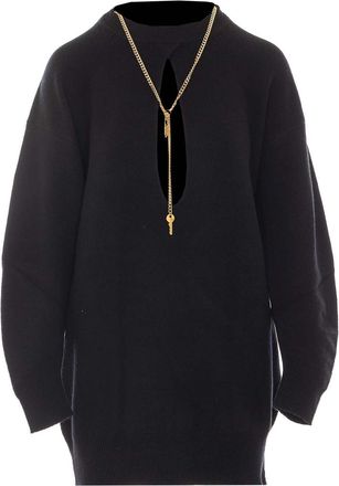 Elisabetta Franchi Black Short Dress