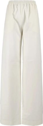 Fabiana Filippi Pantalone ampio - Dames - Wijde Broeken - Beige - M - Broeken