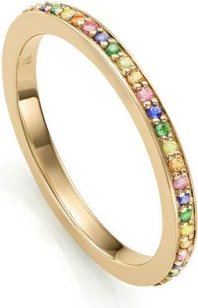 Monica Vinader Skinny Semiprecious Stone Stacking Ring in Yellow Gold at Nordstrom Rack, Size 6.75